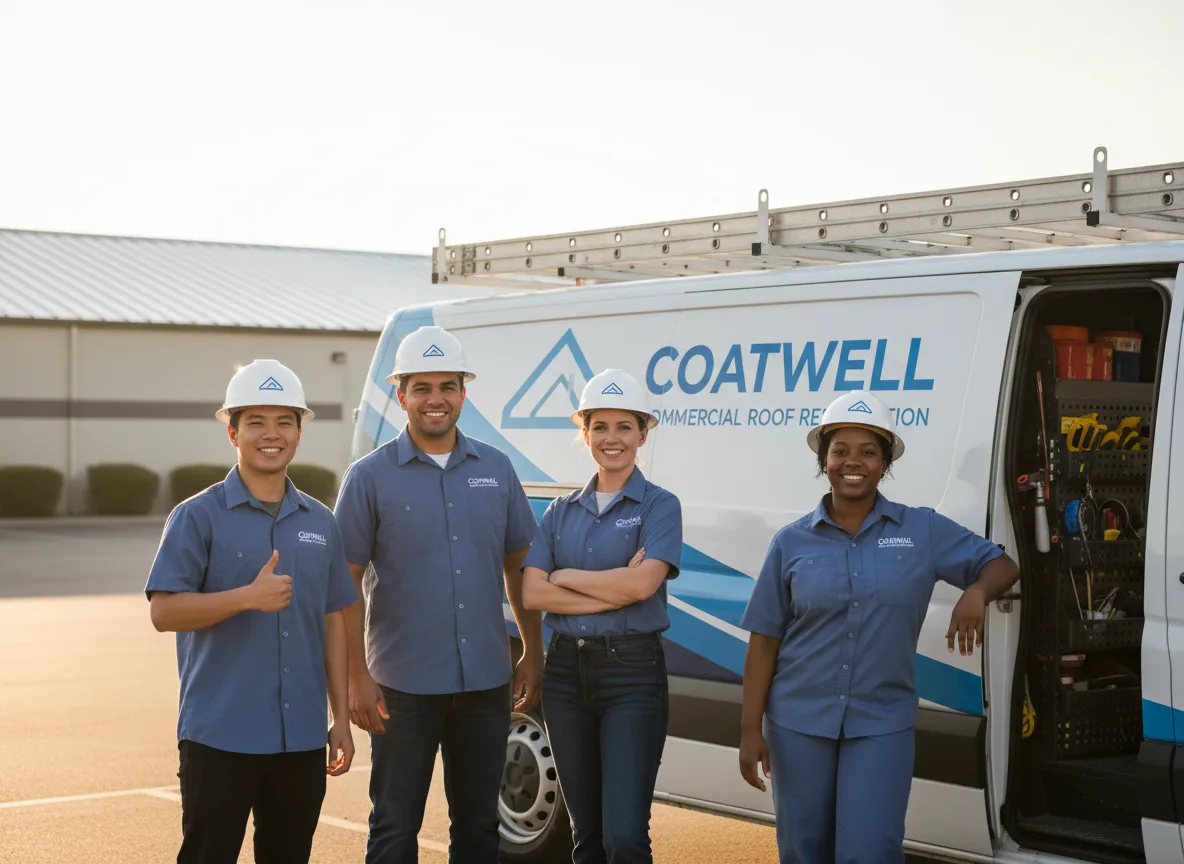 Commercial roof coating company in Mccune, KS