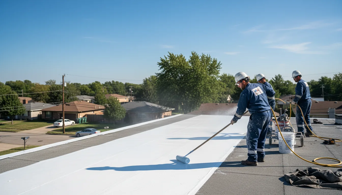 Commercial roof coating in Mccune, KS near me